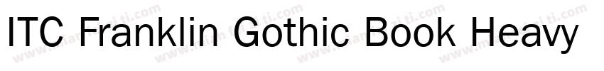 ITC Franklin Gothic Book Heavy字体转换